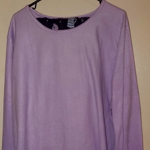 Croft & Barrow Minky Fleece Purple Pajama Set Size XXXL